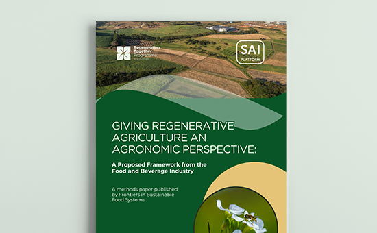 Giving Regenerative Agriculture an Agronomic Perspective: A Proposed Framework from the Food and Beverage Industry picture